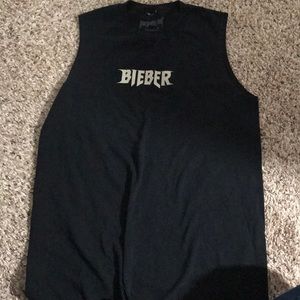 Justin Bieber Tour Cut off Size S